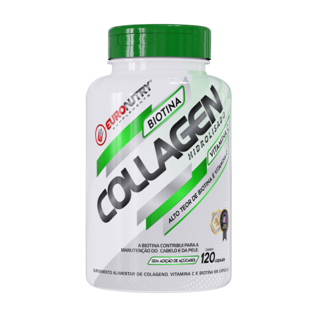 COLLAGEN HIDROLISADO + BIOTINA + VITAMINA C 120 CÁPS